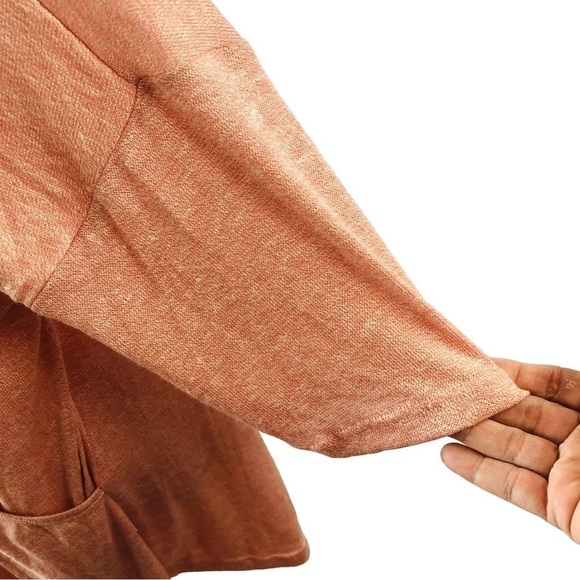 NEW Simple Suzanne Betro Knit Top Women XL Pink White Faux Wrap Front - Picture 5 of 10